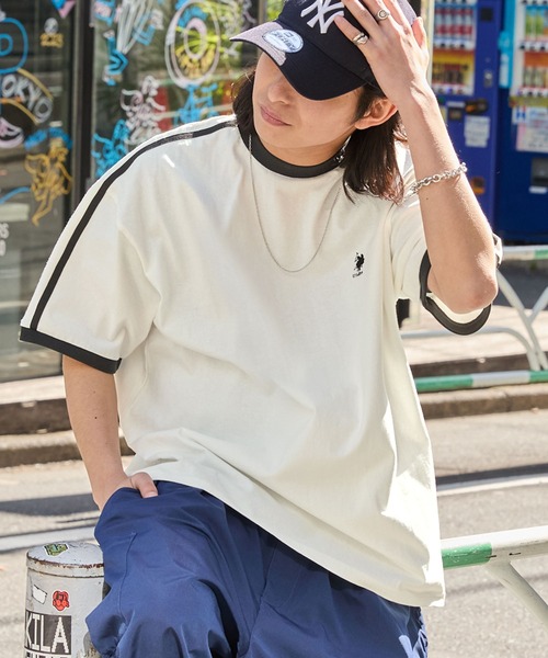 「MONO-MART」 半袖Tシャツ S パープル レディース_画像7
