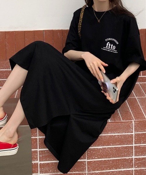 ワンピース ワンポイントTシャツワンピース | ブランド登録なし | 09