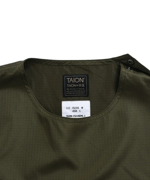 「TAION」 長袖Tシャツ - ブラック メンズ_画像6