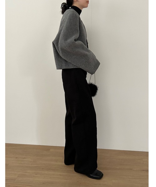 「Didot.showroom」 デニムパンツ S クリーム レディース_画像3