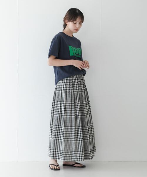 URBAN RESEARCH Sonny Label ロング スカート マルチギンガムチェック