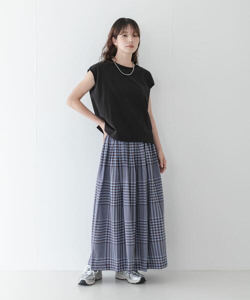 URBAN RESEARCH Sonny Label ロング スカート マルチギンガムチェック