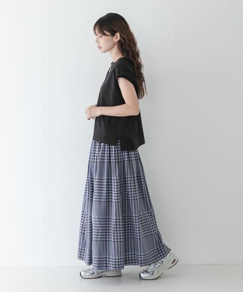 URBAN RESEARCH Sonny Label ロング スカート マルチギンガムチェック