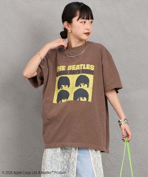 「GOOD ROCK SPEED」 半袖Tシャツ X-LARGE ブラウン レディース_画像2