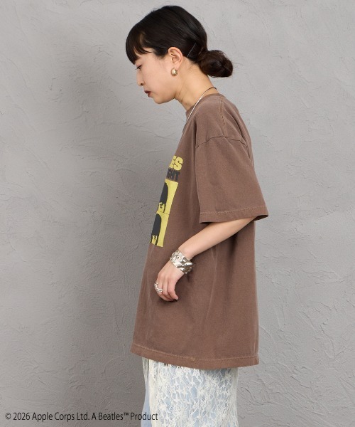「GOOD ROCK SPEED」 半袖Tシャツ X-LARGE ブラウン レディース_画像3