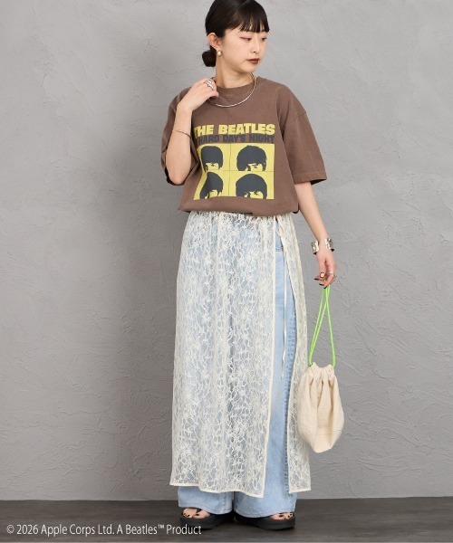 「GOOD ROCK SPEED」 半袖Tシャツ X-LARGE ブラウン レディース_画像8