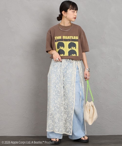 「GOOD ROCK SPEED」 半袖Tシャツ X-LARGE ブラウン レディース_画像9