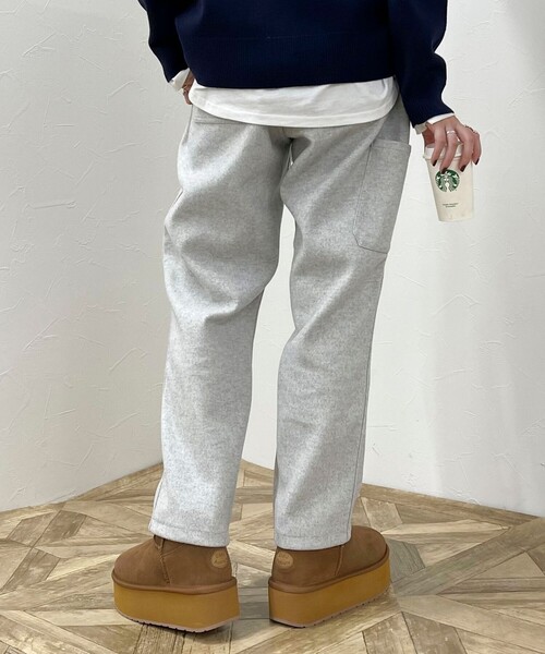 「GEVACO」 イージーパンツ 36 ミント レディース_画像9