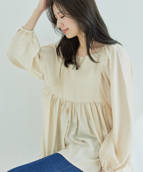 「Jayro」 長袖ブラウス M オレンジ レディース_画像3