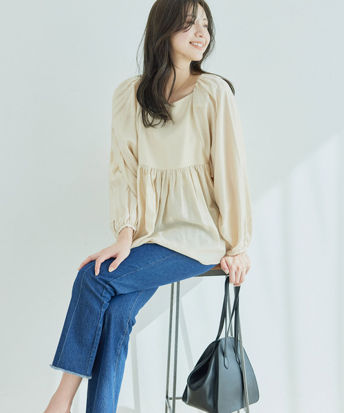 「Jayro」 長袖ブラウス M オレンジ レディース_画像4