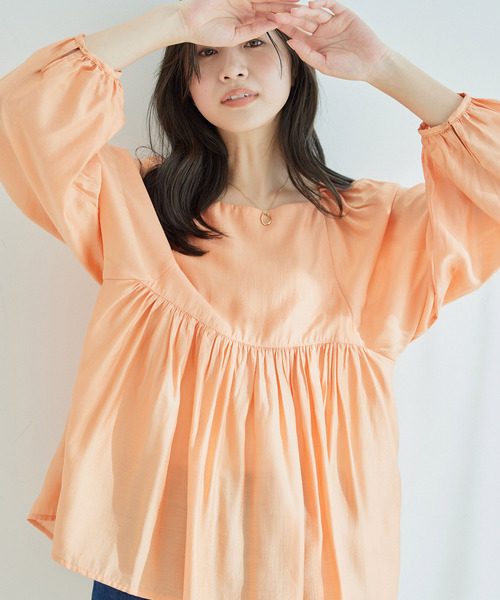 「Jayro」 長袖ブラウス M オレンジ レディース_画像5