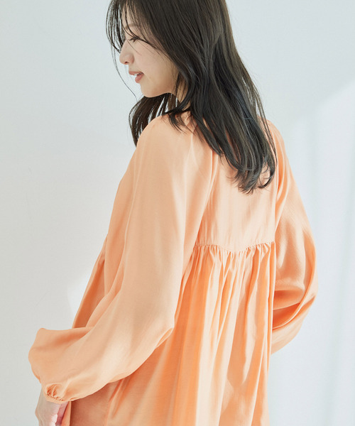 「Jayro」 長袖ブラウス M オレンジ レディース_画像7