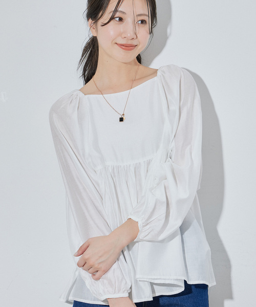 「Jayro」 長袖ブラウス M オレンジ レディース_画像9