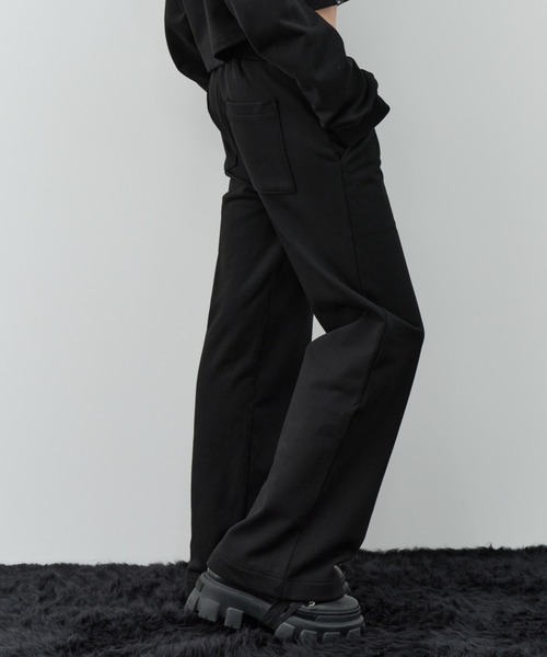 AFF AIVER ワイドパンツ スウェットパンツ ジャージ ヘビー裏毛フレア