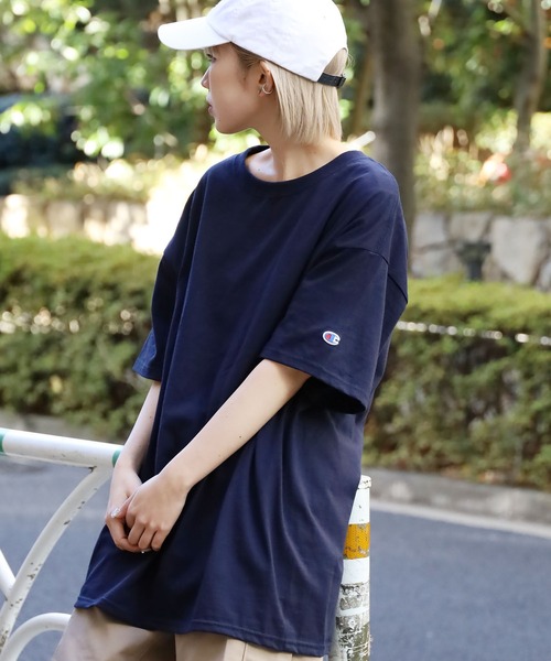 【Lサイズ】CHAMPION NAVY PREP Tシャツ Champion tシャツ Champion/チャンピオン Authentic ビッグ