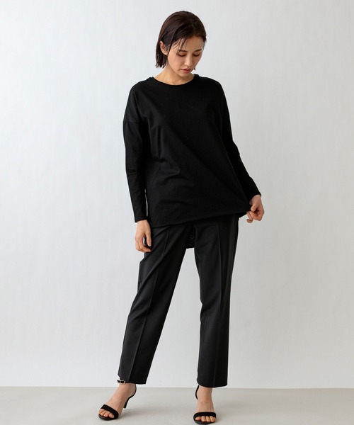 tシャツ 「SETENS/セテンス」コットンロングスリーブプルオーバー レディース SETENS tシャツ 「SETENS/セテンス」コットンロングスリーブプル