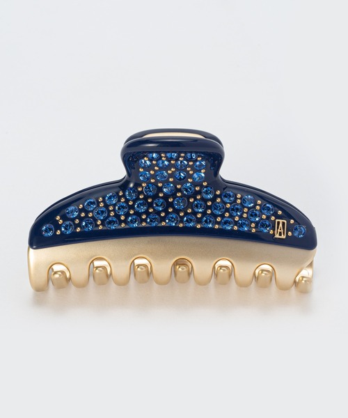 新品　ALEXANDRE DE PARIS ヘアクリップ　青　ヴァンドーム　L ALEXANDRE DE PARIS（アレクサンドル ドゥ パリ） ヘアクリップ