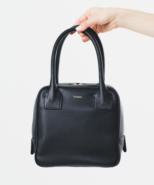 ハンド バッグ Coquette Cubicキュービック ショルダー 黒 レザー Cubic キュービック（ハンドバッグ）【Coquette】 – Coquette