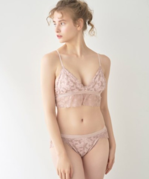 ジェラートピケ❤️リリーブラウンコラボブラジャーショーツセット LILY BROWN Lingerie × gelato pique】ポインセチア ノン