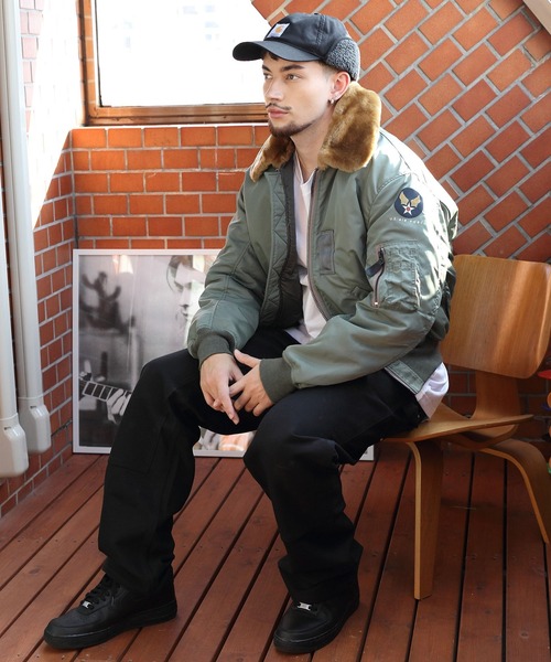 ジャケット ミリタリージャケット HOUSTON B-15D FLIGHT JACKT HOUSTON 15D FLIGHT