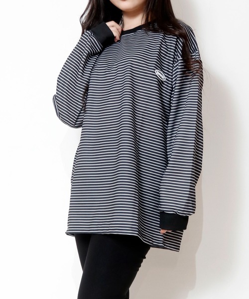 jonnlynx FRILL PULLOVER ボーダー　長袖カットソー jonnlynx FRILL PULLOVER ボーダー 長袖カットソー - メルカリ