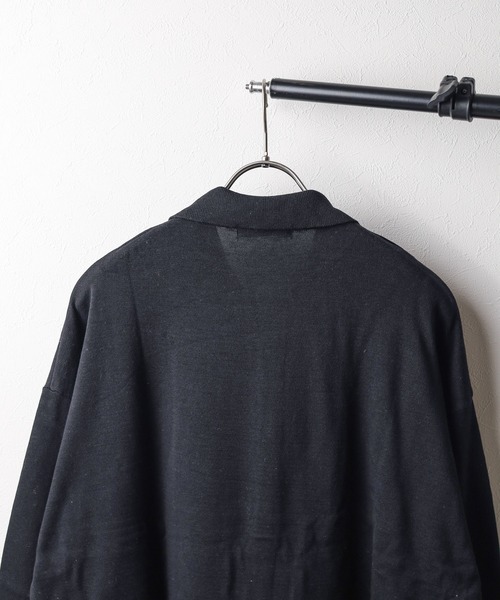 ブラウス シャツ Bling leads綿レーヨンニットシャツ レディース メンズ Bling Leads シャツ /Bling leads/綿レーヨンニットシャツ