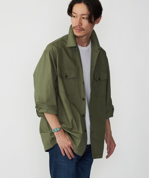 SHIPS.me 七分袖 シャツ 「ZOZO限定」SHIPS.me: ポプリン7分袖BDU