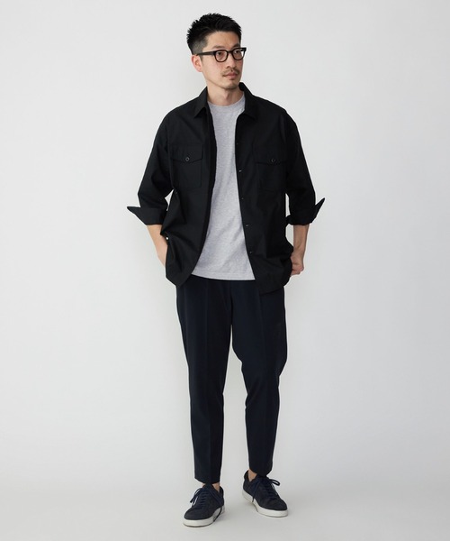 SHIPS.me 七分袖 シャツ 「ZOZO限定」SHIPS.me: ポプリン7分袖BDU