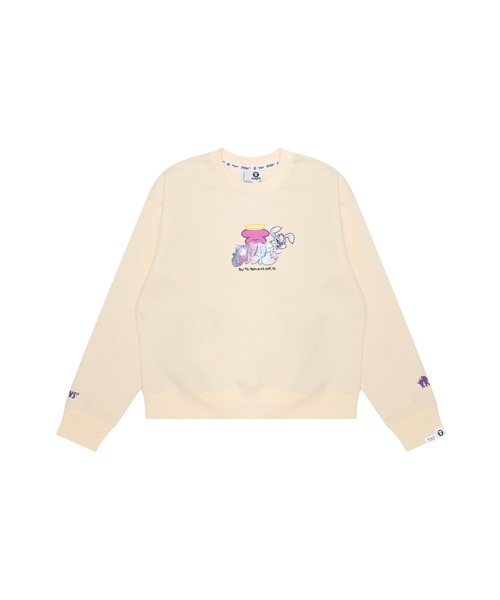 トレーナー スウェット AAPE CREW NECK SWEAT レディース