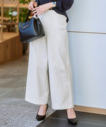 7days Life Styling スラックス パンツ ハリ感素材ストレッチワイド