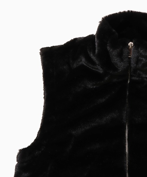 ベスト ジレ ボアベスト / BOA VEST レディース ROOP TOKYO ベスト ジレ FULL ZIP BOA VEST / フルジップ