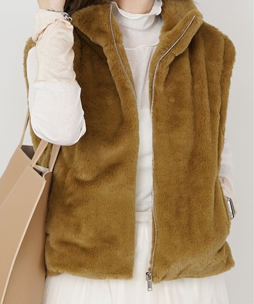 ベスト ジレ ボアベスト / BOA VEST レディース ROOP TOKYO ベスト ジレ BOA VEST / ボアベスト レディース