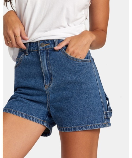 ルーカ RVCA レディース RECESSION DENIM SHORT ショートパンツ ボトムス デニムパンツ スケートボード  サーフィン ストリート 正規品 RVCA ジーンズ デニム デニムパンツ レディース 「RECESSION