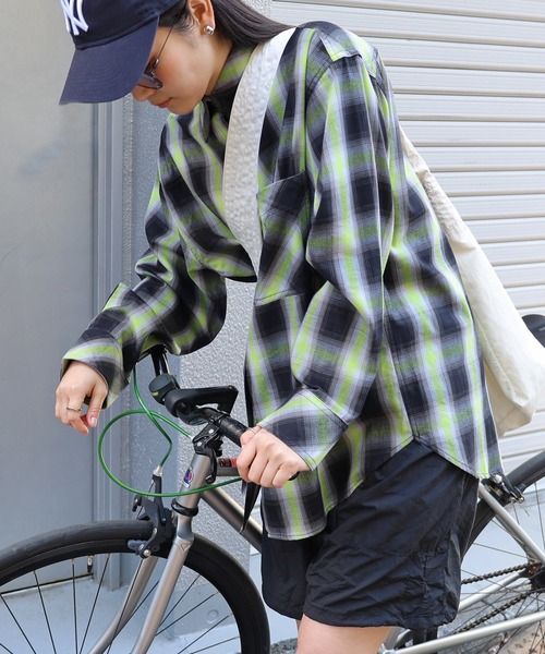 emmi チェックオーバーシャツ emmi（エミ）の「チェックオーバーシャツ（シャツ/ブラウス）」 - WEAR