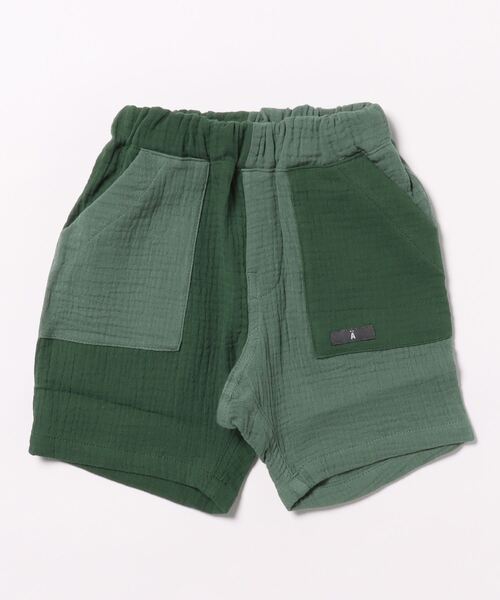 のんのんページ SKAPE パンツ Wガーゼ5分パンツ キッズ 子供服 男の子 女の子