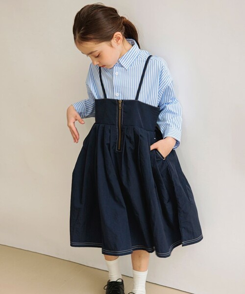 ジャンパースカート　CHILD WOMAN 女の子 ジャンパースカート ジャンスカ キッズ 子供服 デニム