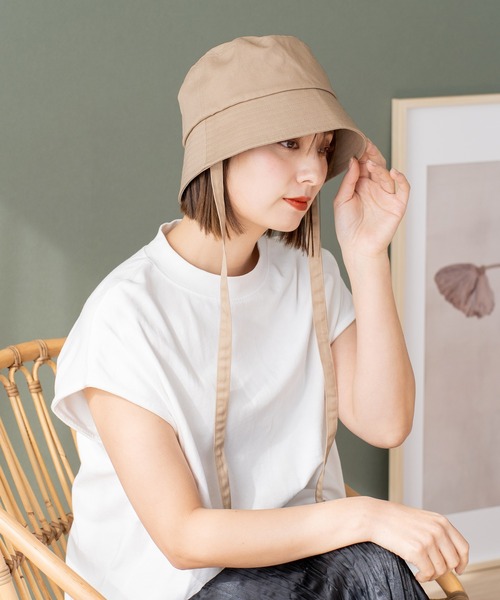 VitaFelice（ヴィータフェリーチェ） 帽子 ハット リボン付きバケット
