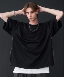 KUUUPY（クーピー） tシャツ Fuhaku Side Zip Design T-Shirts - 布帛