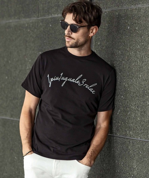 tシャツ 1PIU1UGUALE3 RELAX(ウノピゥウノウグァーレトレ リラックス)メタリックアーチロゴ半袖Tシャツ メンズ レディース | 1PIU1UGUALE3 RELAX | 02