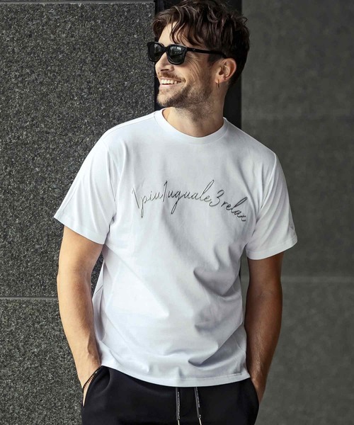 tシャツ 1PIU1UGUALE3 RELAX(ウノピゥウノウグァーレトレ リラックス)メタリックアーチロゴ半袖Tシャツ メンズ レディース | 1PIU1UGUALE3 RELAX | 04