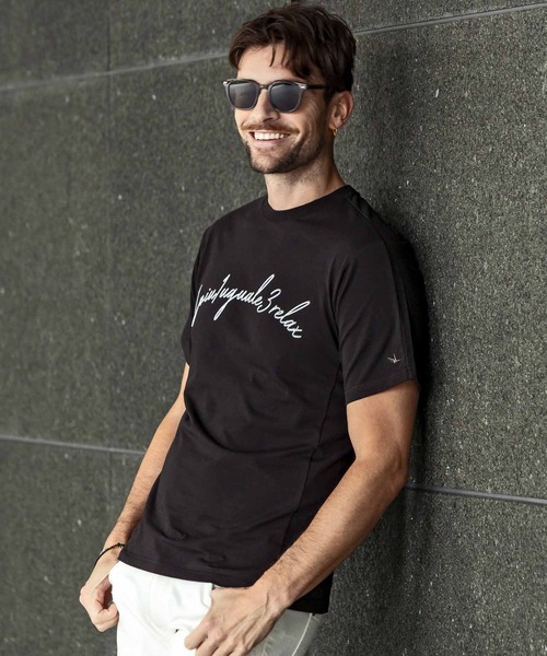 tシャツ 1PIU1UGUALE3 RELAX(ウノピゥウノウグァーレトレ リラックス)メタリックアーチロゴ半袖Tシャツ メンズ レディース | 1PIU1UGUALE3 RELAX | 09