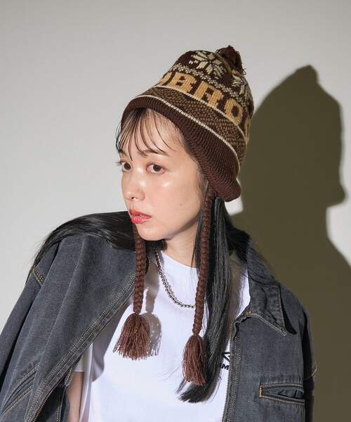 【Y2K】Fuzzykon フリースロングイヤーキャップ Amazon | [PARTISAN] ふわふわ 雪狐ビギン 帽子ファー ボア 耳