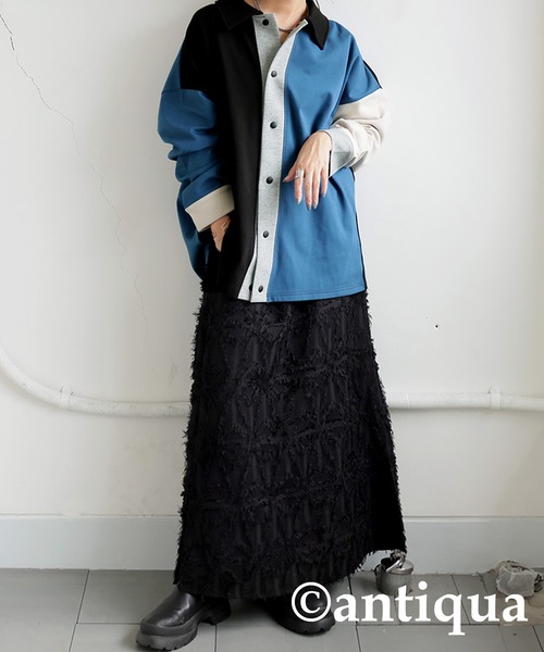 antiqua（アンティカ） コート アウター ポンチシャツジャケット
