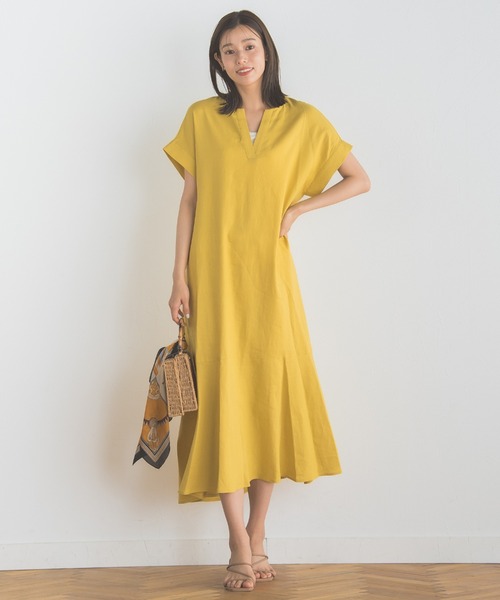 Droite lautreamont ワンピース レーヨン麻ポプリンワンピース「洗濯機  