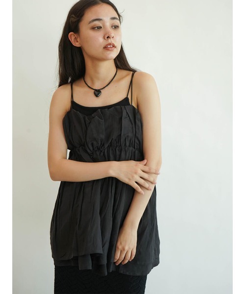 Peplum flare bustier レディース