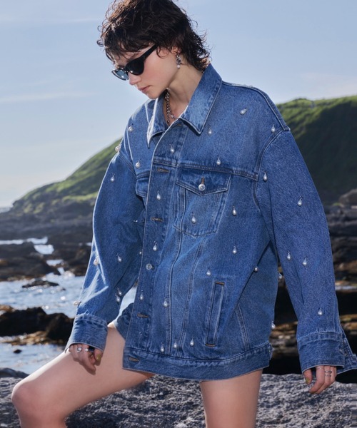 josemoon デニムジャケット OVER DENIM JACKET(F BLACK): OUTERjosemoon