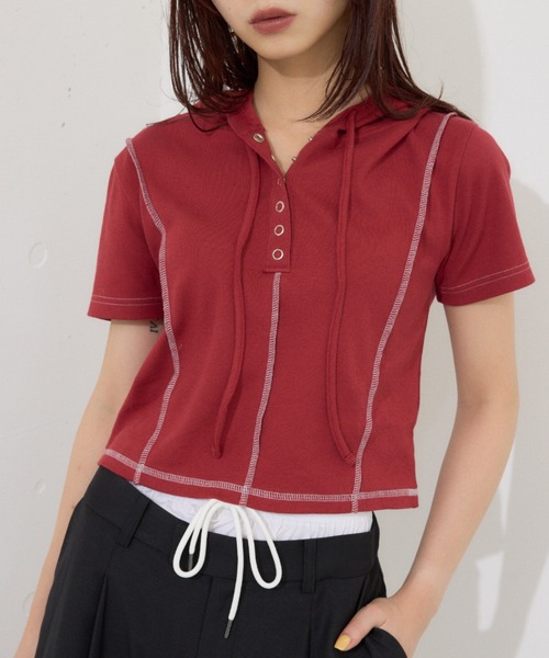 SLY パーカー ROCK SEAM HOODIE ロック シーム フーディ レディース 