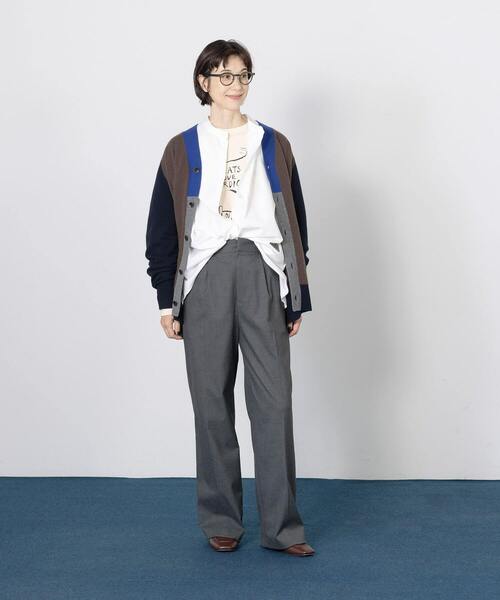 ★conges payes ／アデュートリステス　ブラックワイドパンツ★美品 conges payes ADIEU TRISTESSE（コンジェ ペイエ アデュー