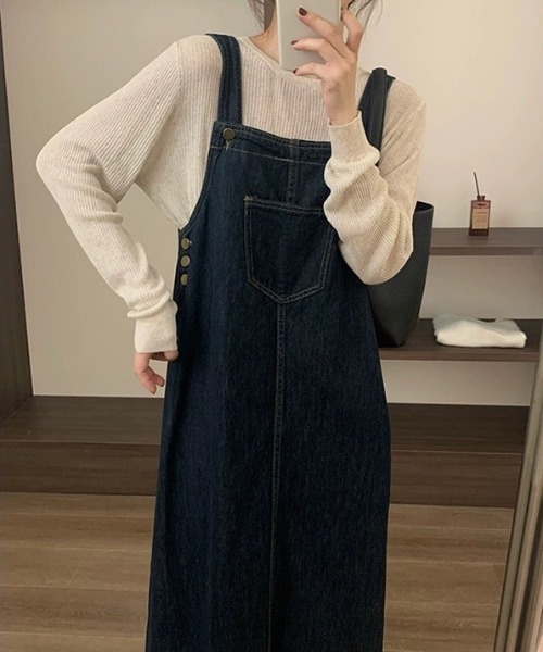 ap retro ジャンパースカート デニムジャンパースカート : ZOZOTOWN
