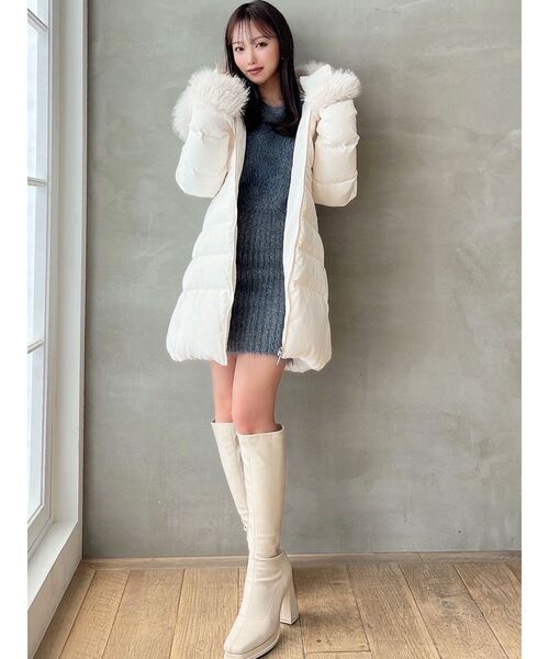 RESEXXY（リゼクシー） ブーツ ストレッチスクエアロングブーツ